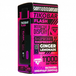 TIKOBAR FLASH - Малиново-Имбирный Лимонад (Raspberry Ginger Lemonade, 11000 затяжек)