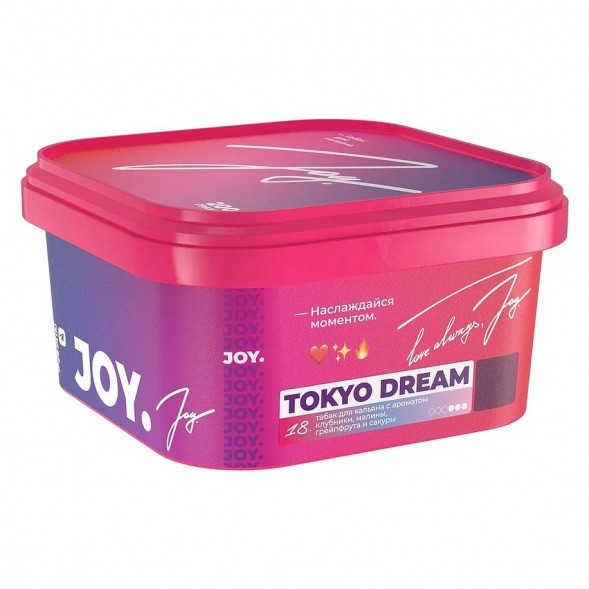 Табак Joy - Tokyo Dream (Клубника, Малина, Грейпфрут и Сакура, 200 грамм) купить в Казани