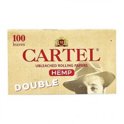Бумага для самокруток Cartel - Double Organic Hemp Unbleached (100 штук)