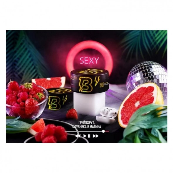 Табак Banger - Sexy (Грейпфрут, Клубника, Малина, 25 грамм) купить в Казани