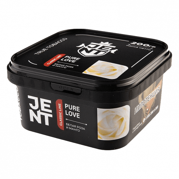 Табак Jent - Pure Love (Белая Роза и Манго, 200 грамм) купить в Казани