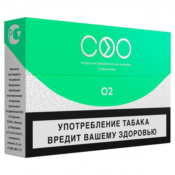 Стики COO - GREEN (Ментол, 10 пачек) купить в Казани