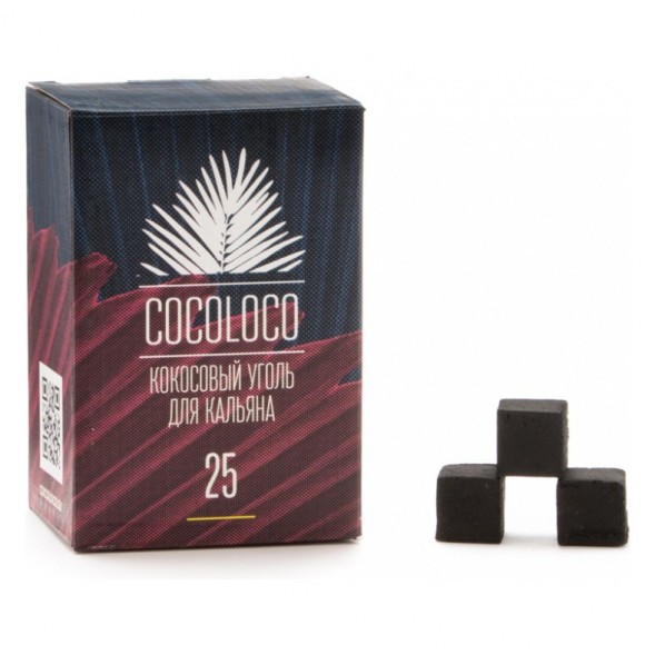Уголь CocoLoco (25 мм, 72 кубика) купить в Казани